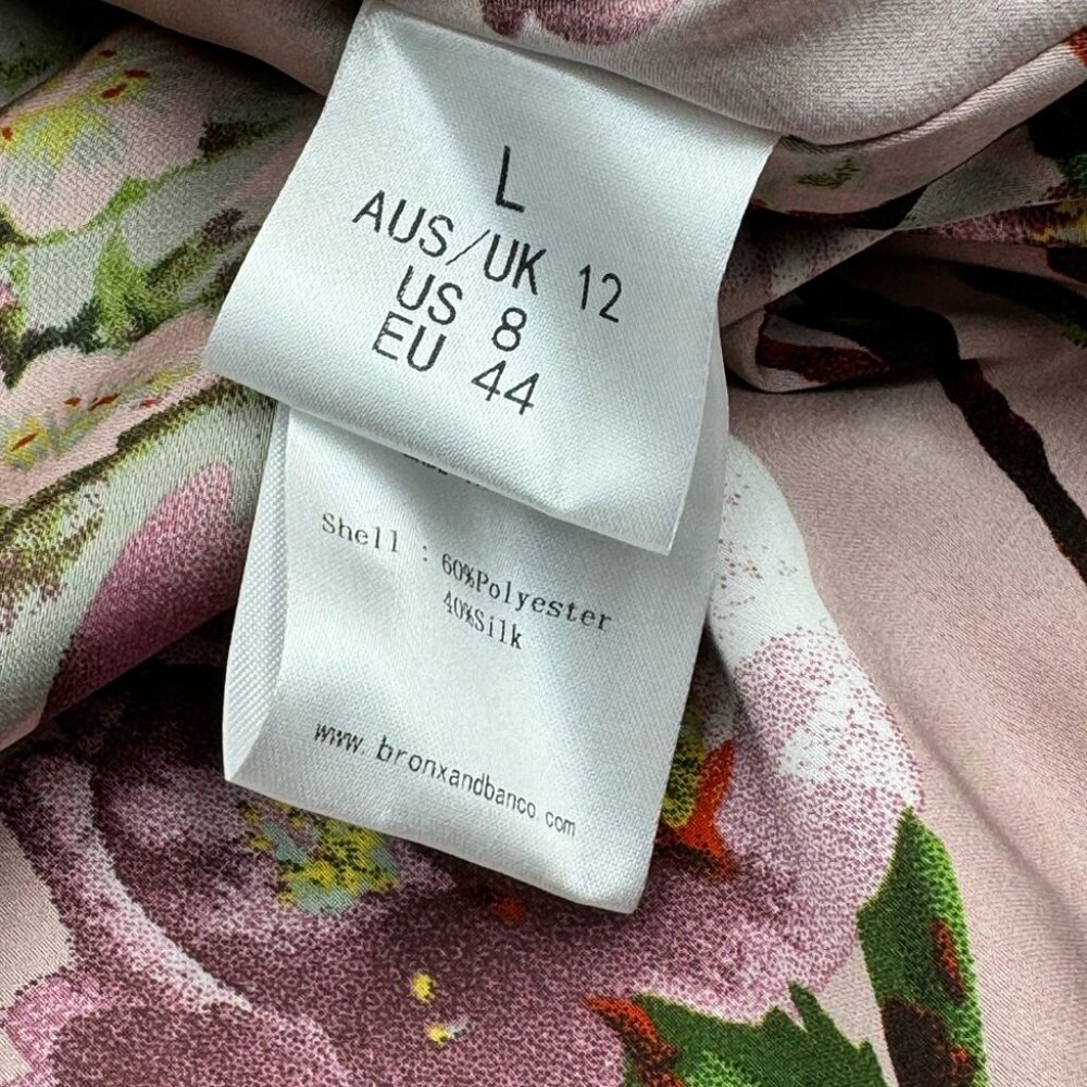 🆕 BRONX & BANCO 🧿 NWOT Noel Sakura Mini Dress - Size L = US 8 - Picture 16 of 16